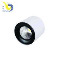 black finish cylindrical flush 4inch 15w aluminium led surface mounted cob downlight